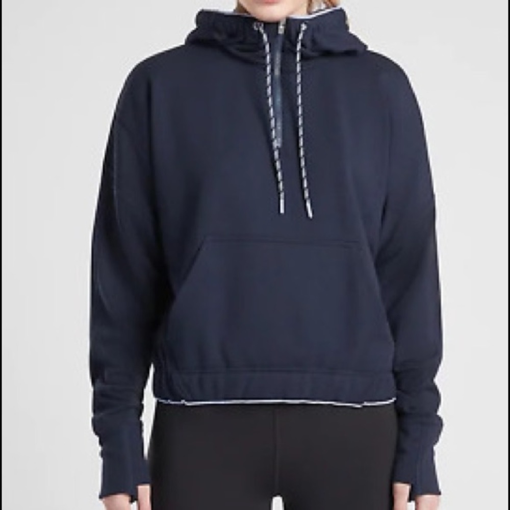 Athleta Ascend Hoodie Navy, Small